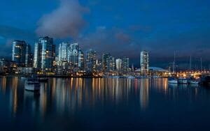 Vancouver at dusk
